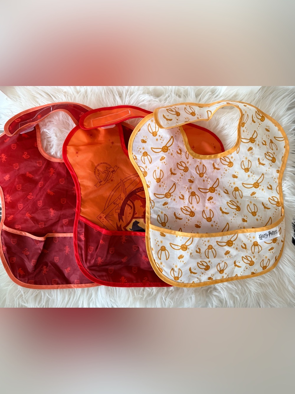 💫10/$25 • Warner Bros. Harry Potter Kids Bib Trio